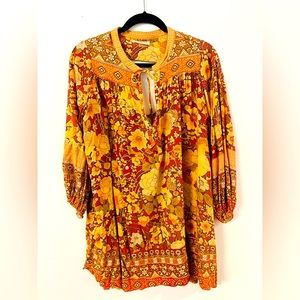 Spell and The Gypsy shirt / tunic / minidress - size xs - fits xs-m